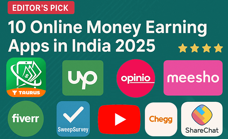 10 Online Money Earning Apps in India (2025 Edition)