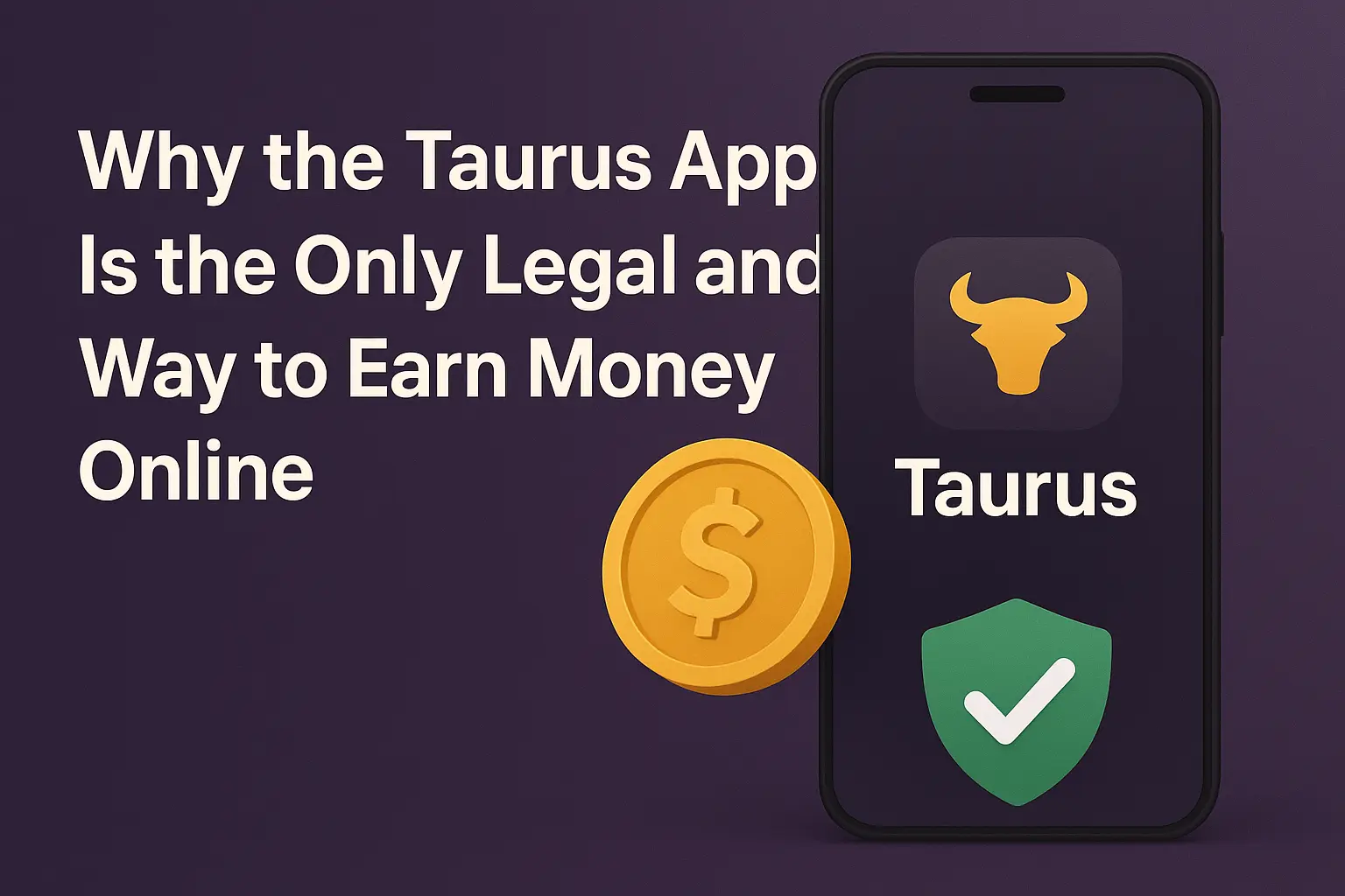 Why the Taurus App Is the Only Safe and Legal Way to Earn Money Online After the Ban?
