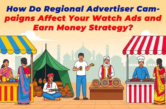 How Do Regional Advertiser Campaigns Affect Your Watch Ads and Earn Money Strategy?
