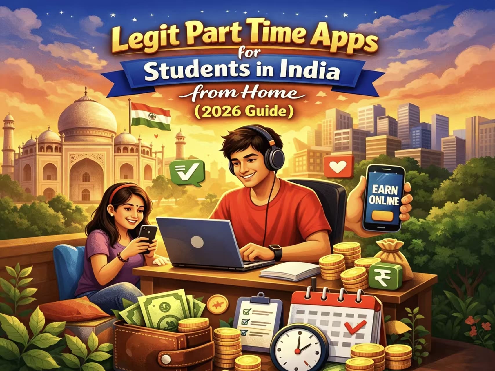 Legit Part Time Apps for Students in India from Home (2026 Guide)