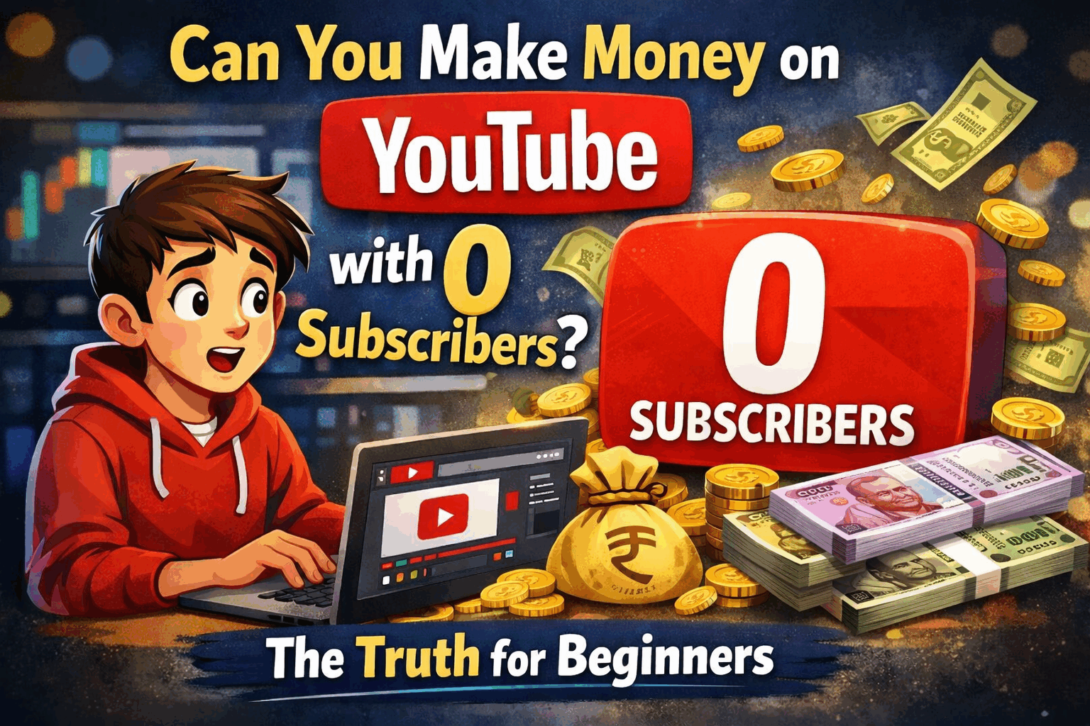 Make Money on YouTube Without Subscribers (Real Methods + Faster Alternatives for Beginners)