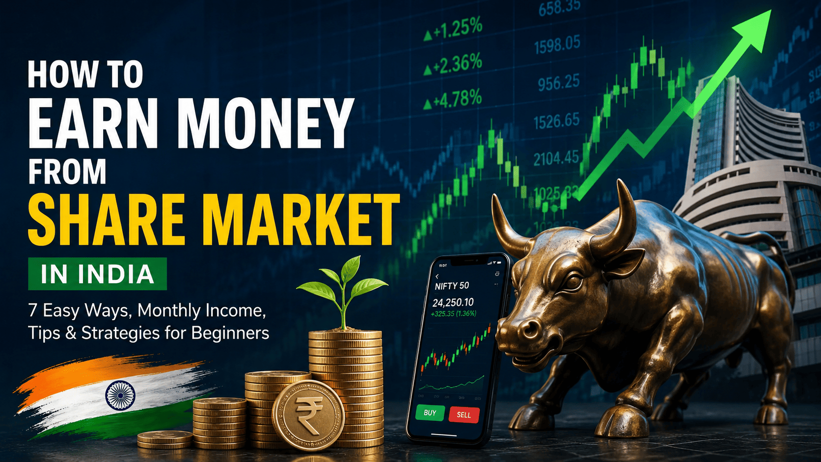 7 Easy Ways to Earn Money From Share Market in India