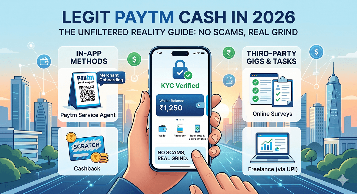 4 Legit Ways to Earn Paytm Cash in 2026 (And 3 Scams to Avoid)