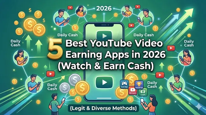 5 Best YouTube Video Earning Apps in 2026 (Watch & Earn Cash)