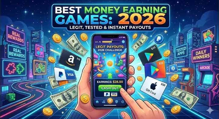 Best Money Earning Games (2026): Legit Apps Tested & Reviewed