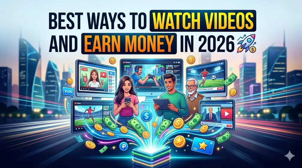 7 Best Ways to Watch Videos and Earn Money in 2026 (Legit & Tested) 