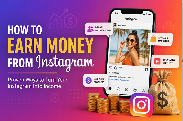 How to Earn Money from Instagram (2026 Guide): Realistic Steps, Tools & Income