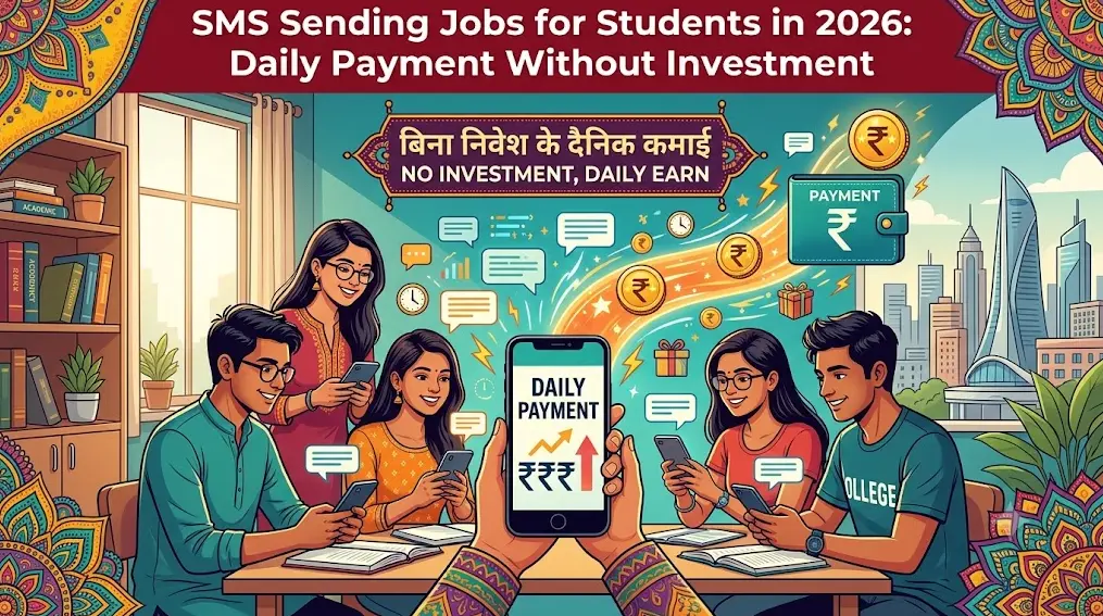 SMS Sending Jobs for Students in 2026: Daily Payment Without Investment