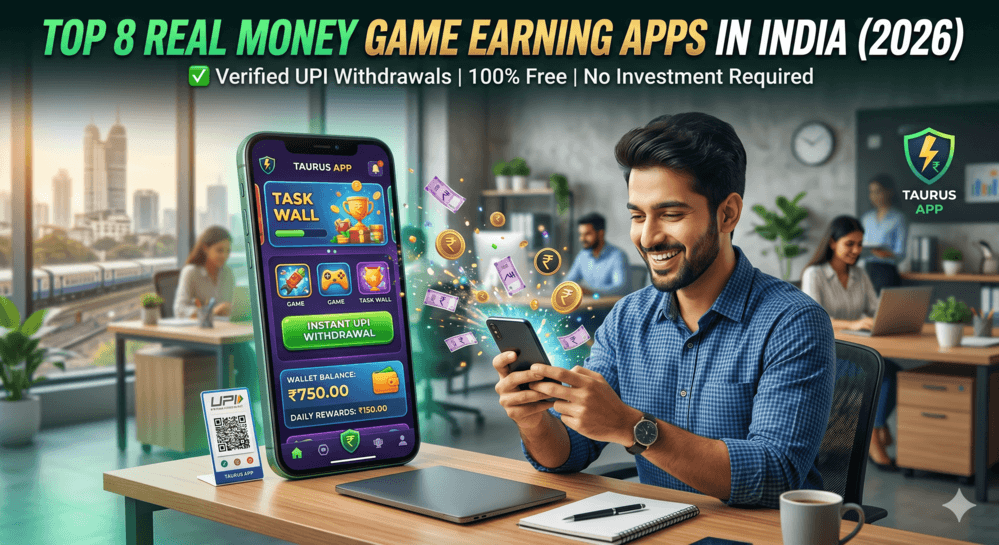 Top 8 Real Money Game Earning Apps in India (2026)