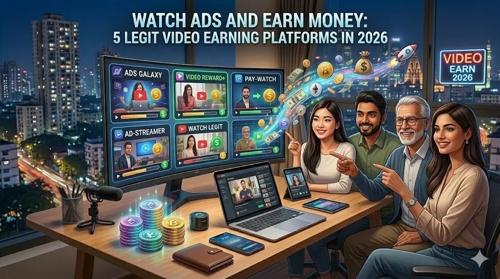 Watch Ads and Earn Money: 5 Legit Video Earning Platforms in 2026