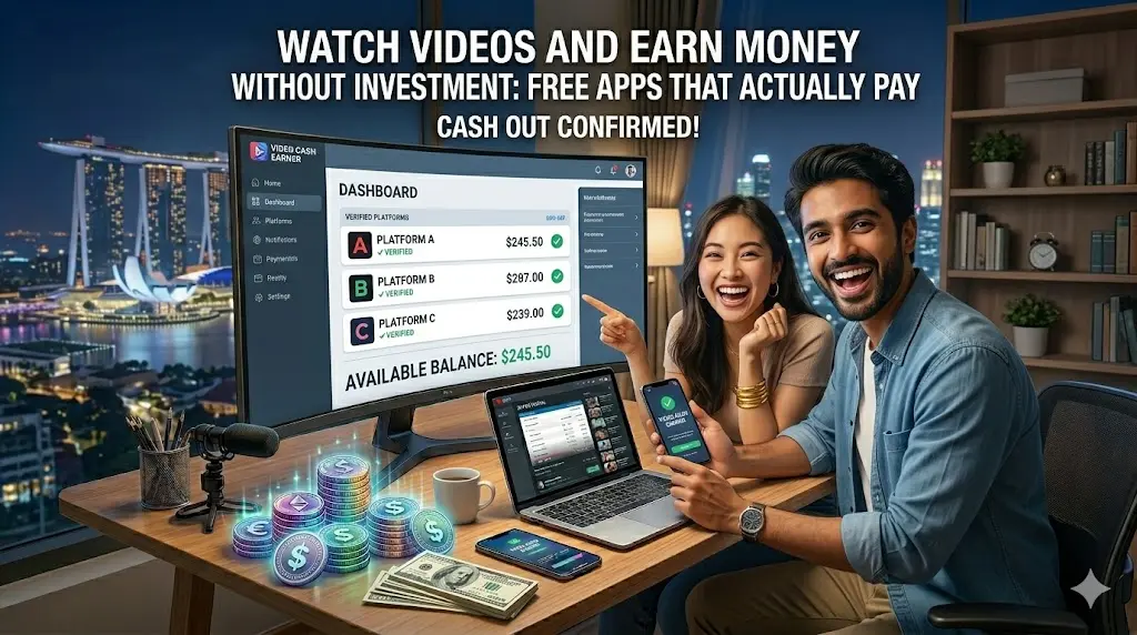 Watch Videos and Earn Money Without Investment: 5 Free Apps That Actually Pay