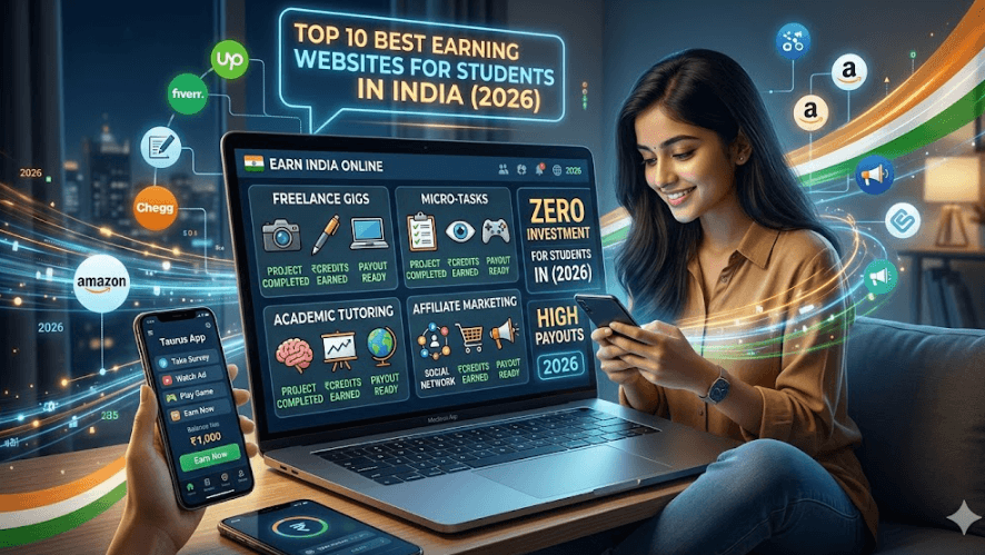 Top 10 Best Earning Websites for Students in India (2026)