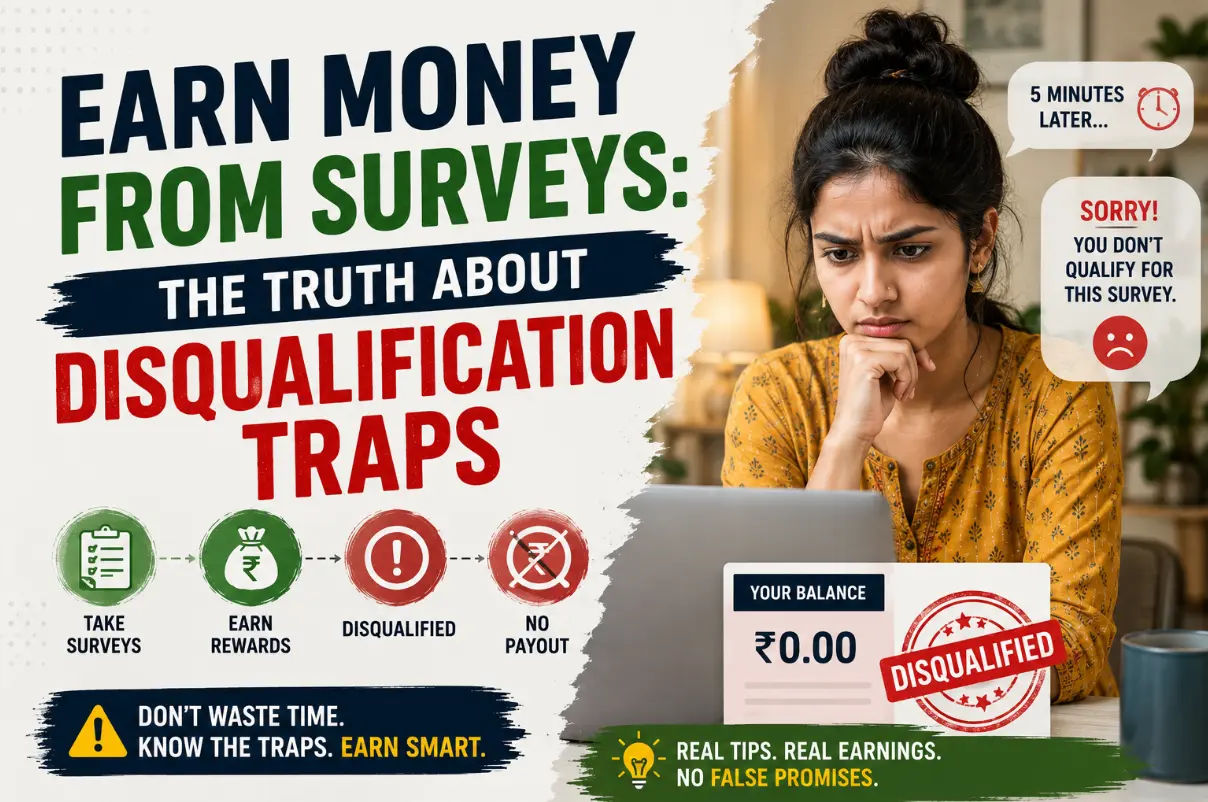 Earn Money From Surveys: The Truth About Disqualification Traps