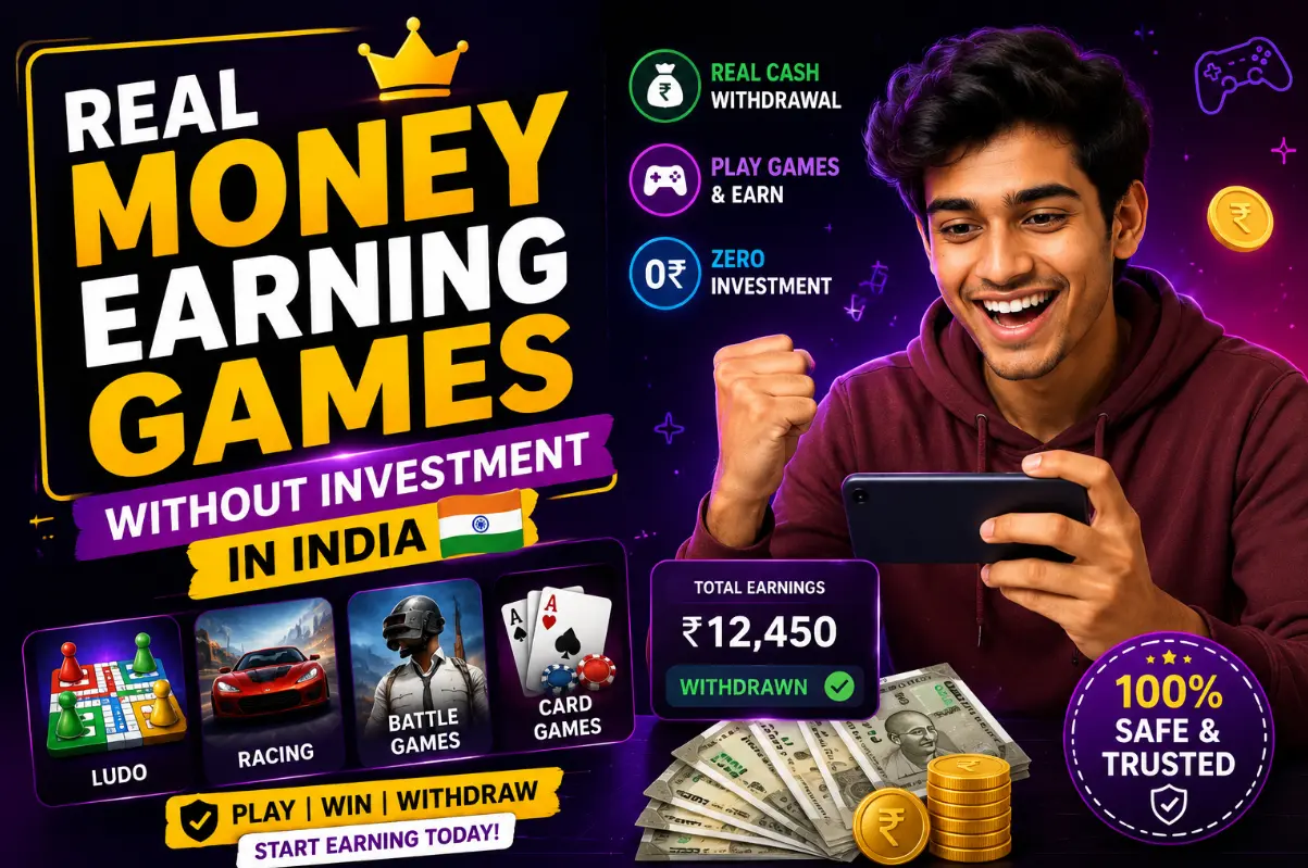 Real Money Earning Games Without Investment in India (The 2026 Audit)