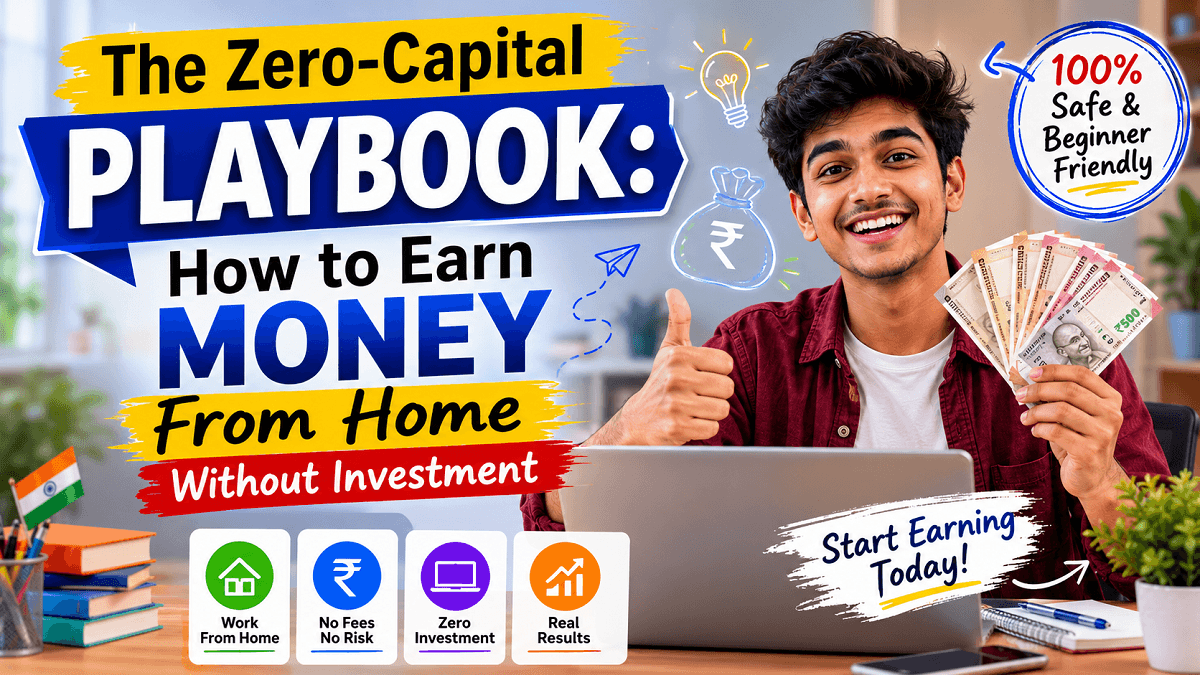 The Zero-Capital Playbook: How to Earn Money From Home Without Investment